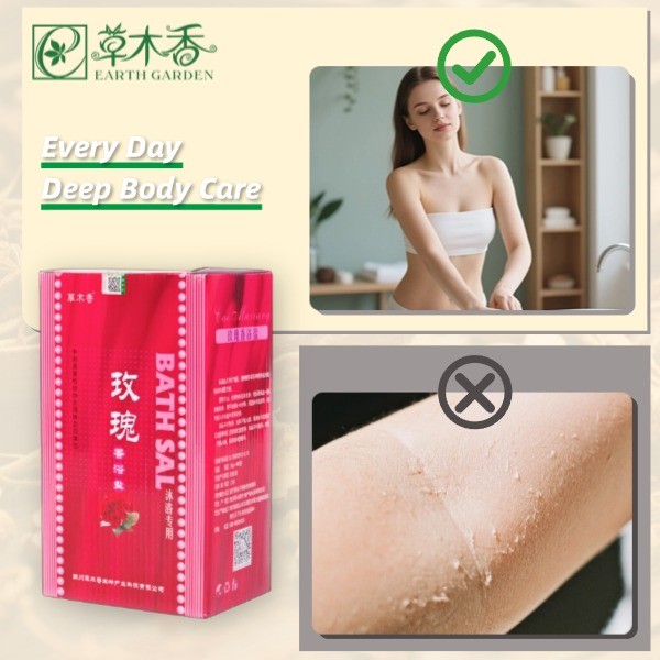 Floral Rose Bath Crystals Spa Grade Herbal Bath Products With Essential