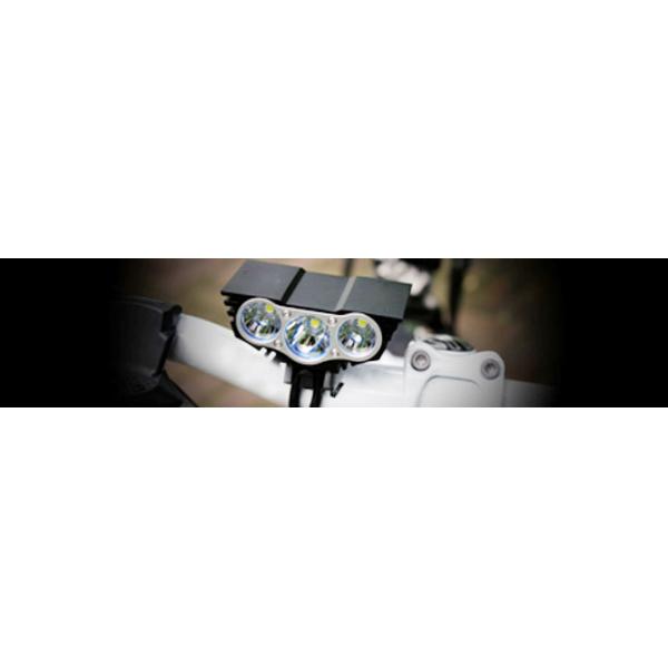 Black LED Bicycle Headlight 8.4V Rechargeable Eye Mountain Bike Lights