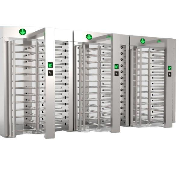 Security Fingerprint Electronic Security Turnstiles , Full Height Optical