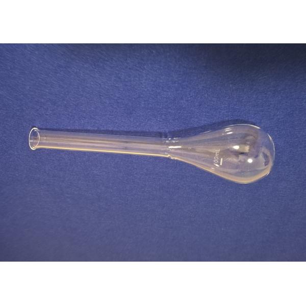 Buy Personalized Fused Quartz Labware / Kjeldahl Flask 100ML With Long Neck at wholesale prices