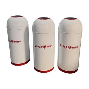 Manufacturers Direct Sale Stainless Steel Colours Round Commercial Bullet Trash