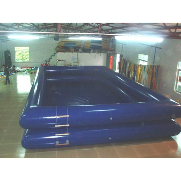 0.9mm PVC Tarpaulin Swimming Pool / Inflatable Swimming Pools Double Tube 1.3m Height