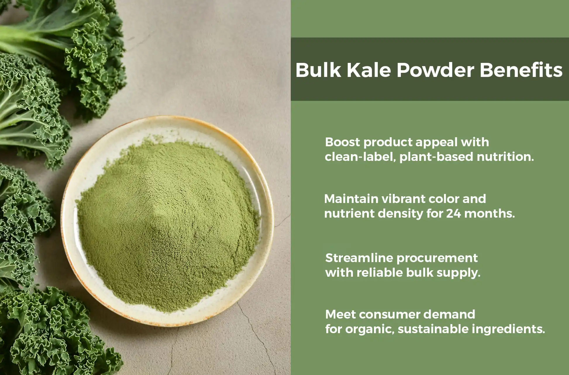 Bulk Kale Powder benefits Bulk Kale Powder benefits