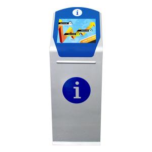 Quality Queue Self Service Ticketing Kiosk Terminal 19Inch Floor Standing 1.5mm steel for sale