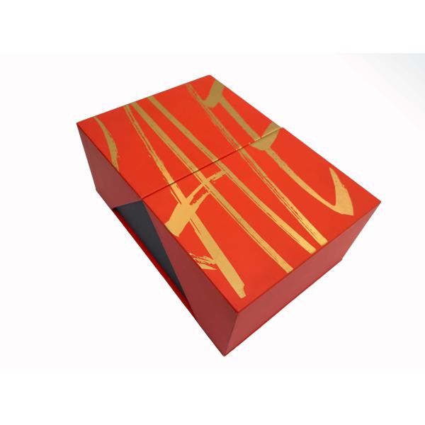 CMYK Custom Rigid Boxes , luxury gift packaging with Gold Foil Stamping EVA tray