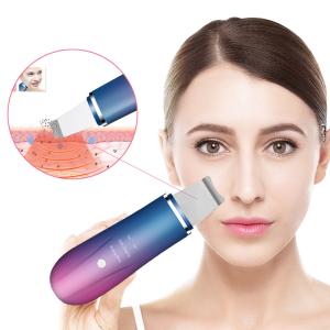 Wireless Ultrasonic Facial Spatula , Ion Cleaner Facial Skin Scrubber
