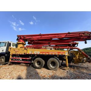 China 38m Heavy Equipment Used Concrete Pump Truck with Semi-Dry Shotcrete Type Sale on sale