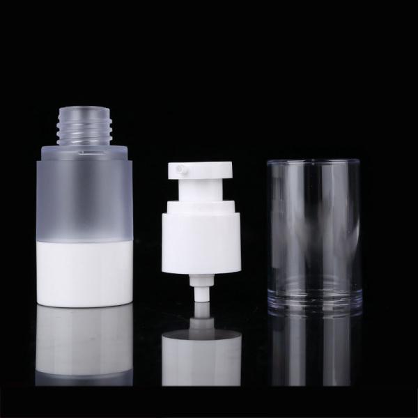 Frosting Body White Plastic PP Airless Lotion Bottle