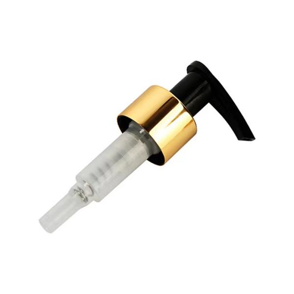 Buy 28/400 Bottom Plastic Gold Aluminum Lotion Pump Cosmetic Pump at wholesale prices