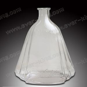 Customer Designed Transparent 1.5L Vodka Glass Bottle