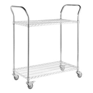 Chrome Wire Shelving Parts , Wire Shelf Trolley Utility U Shape Handles