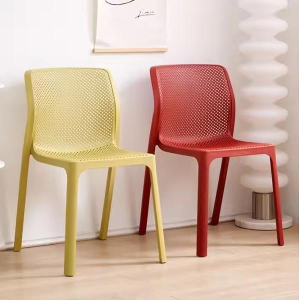 Buy Heavy Duty PP Plastic Stackable Dining Chair 48x58x83.5cm at wholesale prices