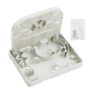 2 Port FTTH distribution box Mini Fiber Optic Splitter Box Face Plate