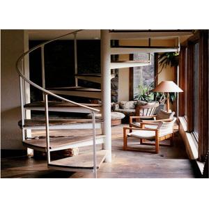 Thailand Oak Spiral Staircase , Space Saving Spiral Staircase Easy Assembling