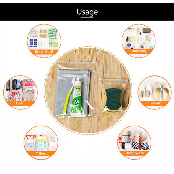 Cosmetic Waterproof Tote Plastic Clear Zip Makeup Shopping Crossbody Stationery Set Zipper Pvc Bag,Slider Zipper Bag Pla