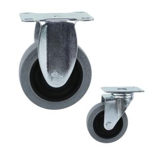 198lbs Capacity 100mm Caster Wheel , TPR Swivel Trolley Wheels