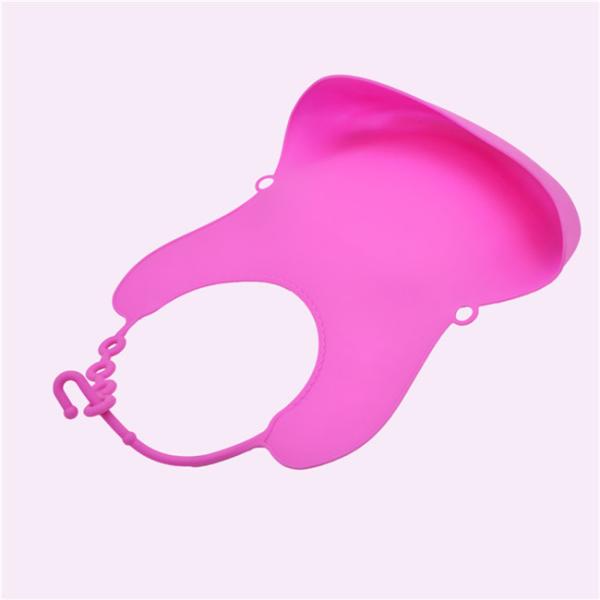 Plain Dyed Pattern Baby Shampoo Cap 27*22cm Size Waterproof Bibs Long Lifespan