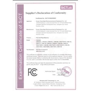 CHARMHIGH  TECHNOLOGY  LIMITED Certifications