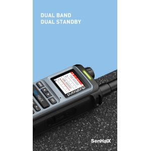 SenHaiX 8600 Dual Analog Walkie Talkie Waterproof U/VHF Transceiver