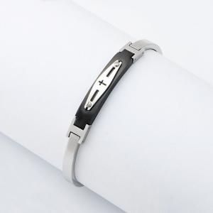 Fashionable stainless steel buckle bracelet design, simple titanium steel hot