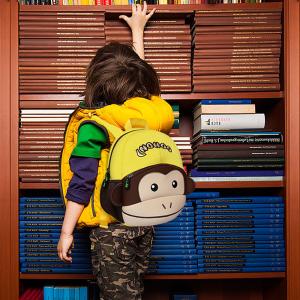 Enviromental Friendly Cute Toddler Backpacks Monkey 30.5*23*10.5cm