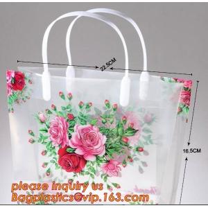 Wholesale Waterproof PP Plastic Gift Flower Bag Carry,PP Clear Handheld Flower