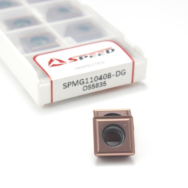 Speed Tungsten Carbide SPMG U Drill Inserts SPMG110408 PVD/CVD Coated Steady OEM