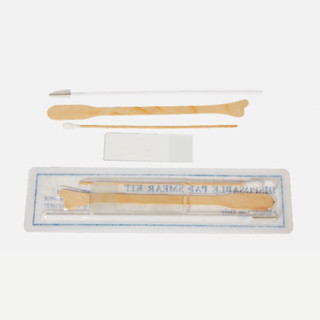 Single Use Disposable PAP Smear Kit With Microscope Slide, Applicator, Cervical Scraper WL12004