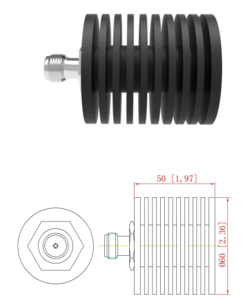 DC-6GHz 30W Dummy Load / Termination Load High Efficiency