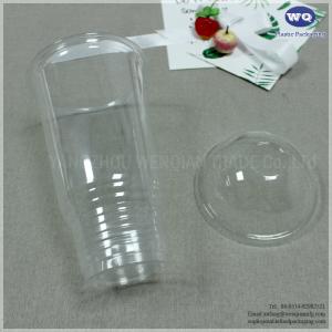 32 Oz Transparent PET Cups With Lid For Coffee, Cold Drinks, Party, Plastic