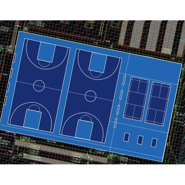 Acrylic Basketball Court Tennis court and badminton Sports Flooring