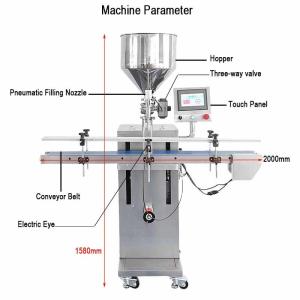 Multifunctional Full Automatic Vertical Gel Honey Sauce Filling Machine High