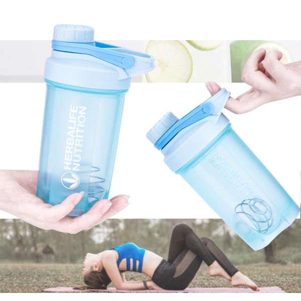 Custom 500ml High Quality Design Logo Sports Plastic Shaker Bottles, Protien Lemon Grapefruit Shaker Bottles Oem Private Label