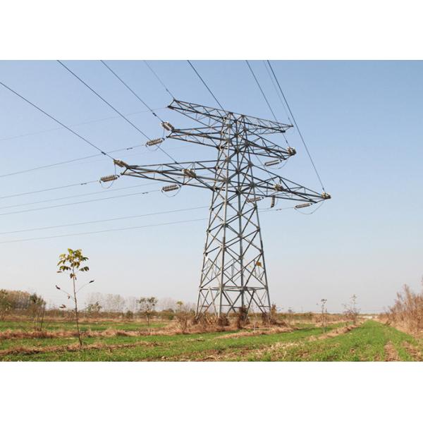 Buy Hot Galvanized Electric Transmission Tower , Single Circuit High Tension Tower at wholesale prices