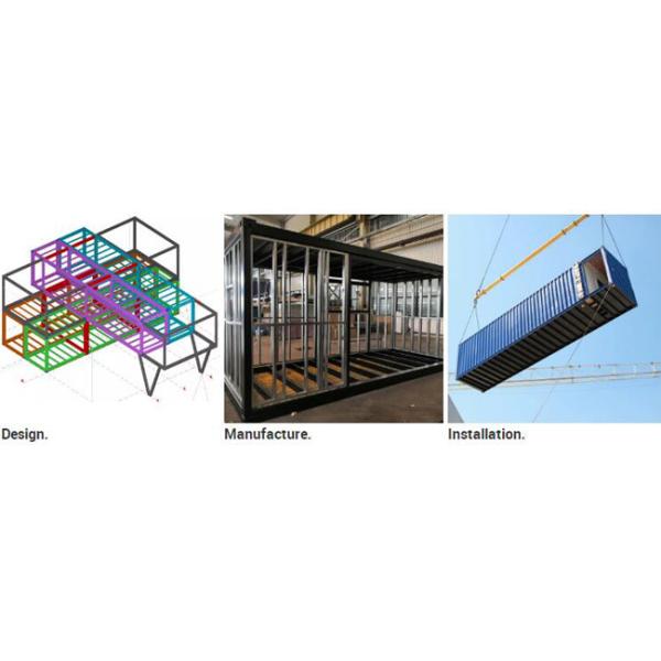 Luxury Light Steel Villa House / Prefabricated Prefab Metal Building Homes