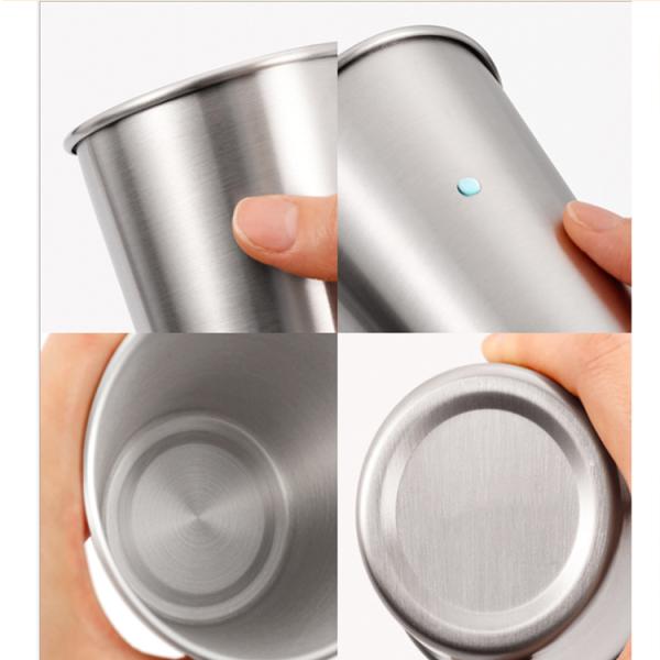 16 Oz Metal Drinking Tumbler Unbreakable Beer Cups None BPA, Metal Shatterproof Stackable Pint Drinking Cups for Adults or Kids