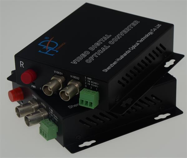 RS485 Full Hd Video To Fiber Converter 50MHz For Public Security Surveillance