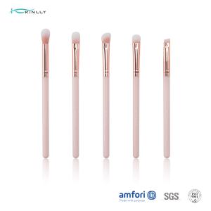 China Soft BSCI Marble Plastic Handle Eyeshadow Brushes 5pcs on sale
