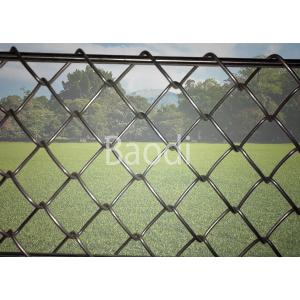 Hot Dip Galvanized Chain Link Mesh Fence 1m - 50m Roll Length High Strength