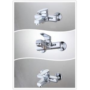 Square Wall Mounted Brass Tub And Shower Faucet