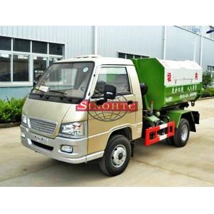 Rear Hydraulic Hooklift Waste Collection Trucks 3m3 - 5m3 Body Volume