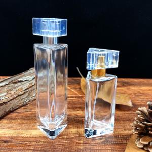 Triangular Spot Perfume Glass Spray Bottle 30ml Transparent Empty 50ml