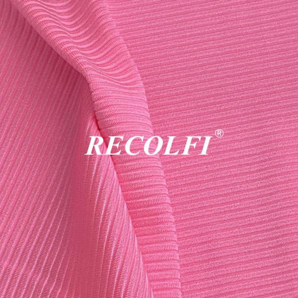 Buy Pink Activewear Knit Fabric 210GSM Eco Friendly Rib Yoga Wear Casual Leggings at wholesale prices