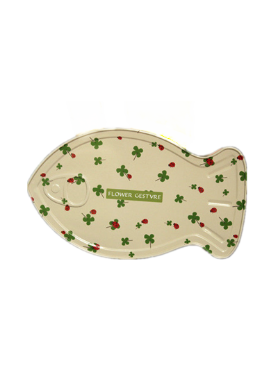 Metal Tin Containers Fish Shaped Environment - Friendly Large Cookies Tin Box
