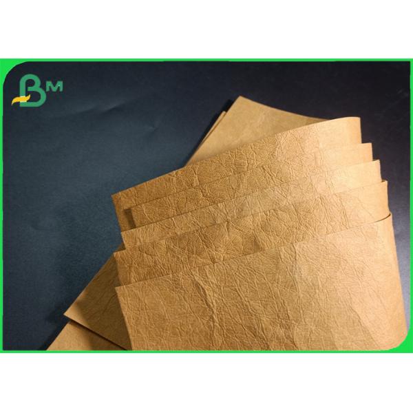 0.55mm Thickness Brown Washable Kraft Paper Roll For Making Handbags