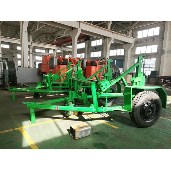 50kN Stringing Tools Reel Carrier Trailer 100mm Axel Diameter