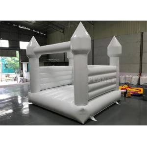 Commercial White Inflatable Slide Bouncer Jumping Castle For Party