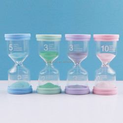 Bathroom Ten Minute Hourglass Sand Timer Blue orange red White Sand Timer
