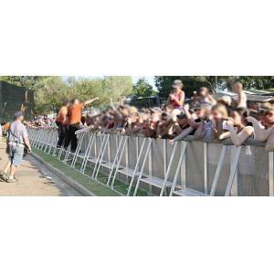 Aluminum Crowd Control Barrier Security Fencing 2000N Horizontal force