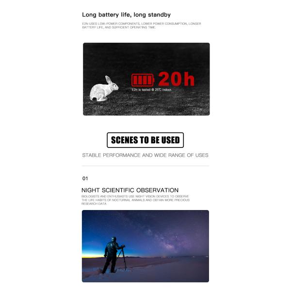 E2N Handheld Waterproof Thermal Imager Monocular Telescopes For Hunting